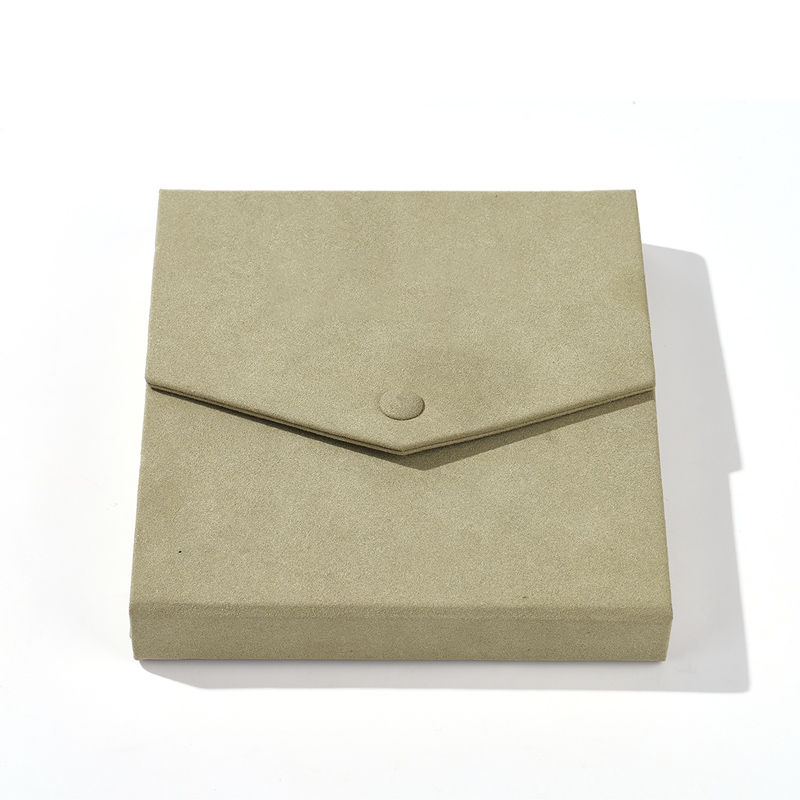 FANXI Custom grayish green microfiber neckalce holder