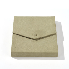 FANXI Custom grayish green microfiber neckalce holder