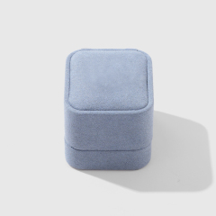 FANXI Custom blue leatherette paper jewelry box