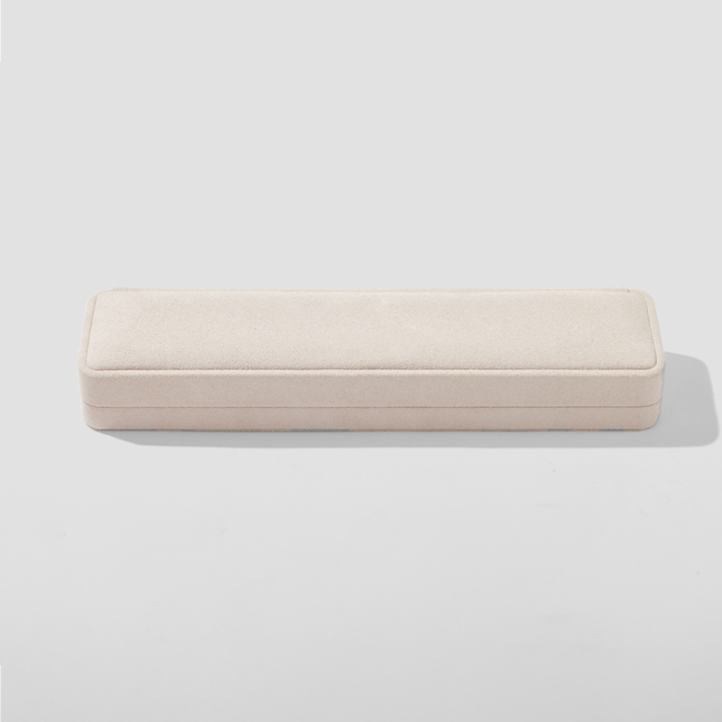 FANXI Custom light khaki microfiber jewelry box