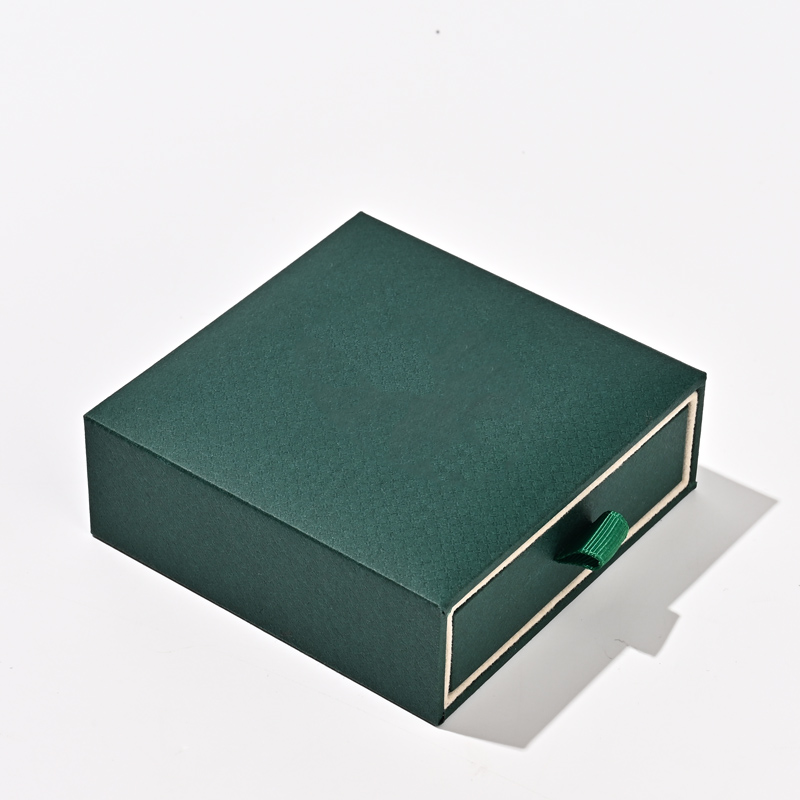 FANXI Custom green paper velvet necklace box