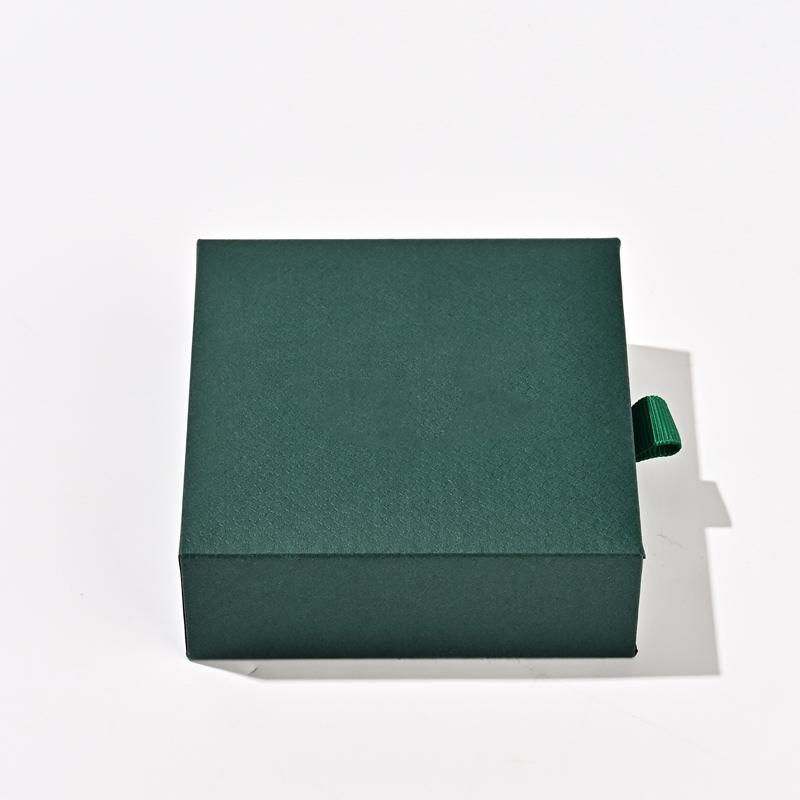FANXI Custom green paper velvet necklace box