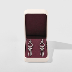 FANXI Custom off white microfiber jewelry box