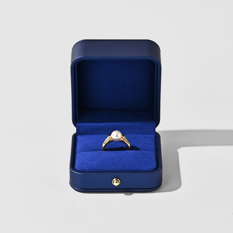 FANXI Custom blue microfiber inside jewelry box