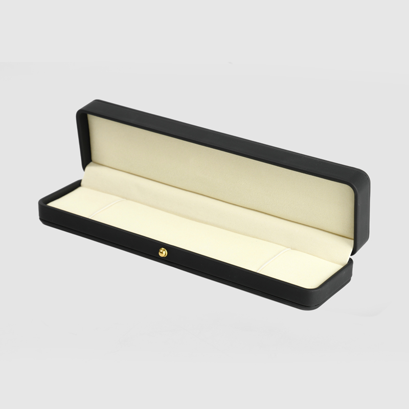 FANXI Custom black velvet PU leather jewelry box