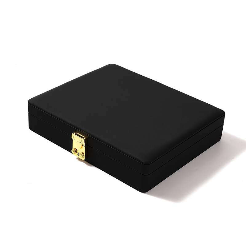 FANXI Custom blue PU and microfiber ring box