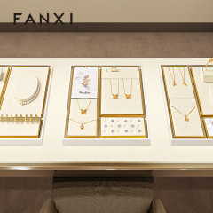 FANXI Fashion Beige Metal Jewelry Combination Set