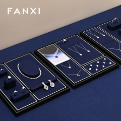 FANXI Fashion Blue Metal Jewelry Combination Set