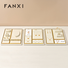 FANXI Fashion Beige Metal Jewelry Combination Set