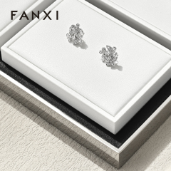 FANXI Wholesale Leather White Jewelry Display
