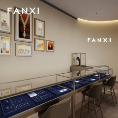 FANXI Fashion Blue Metal Jewelry Combination Set