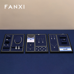 FANXI Fashion Blue Metal Jewelry Combination Set