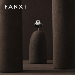 FANXI Hot sale Leather Coffee color Jewelry Combination Set