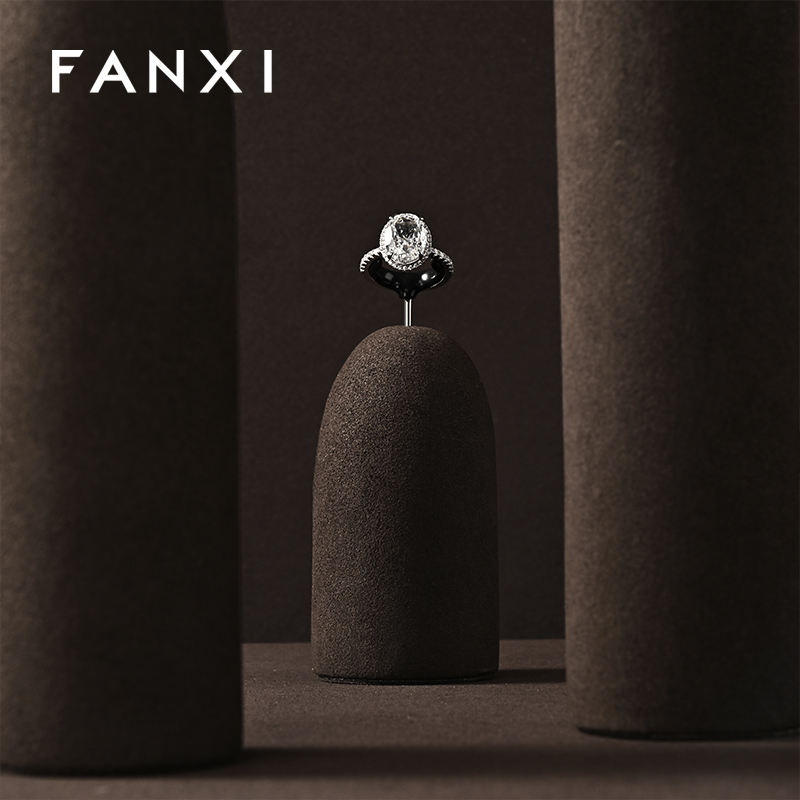 FANXI Hot sale Leather Coffee color Jewelry Combination Set