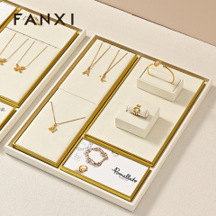 FANXI Fashion Beige Metal Jewelry Combination Set