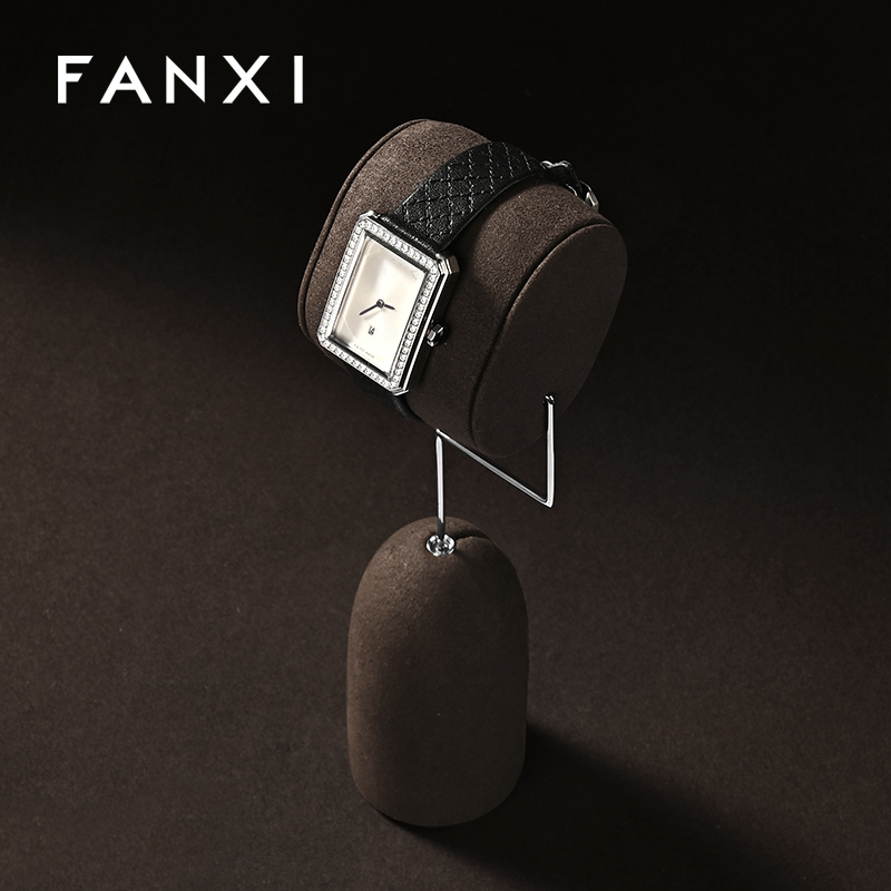 FANXI Hot sale Leather Coffee color Jewelry Combination Set