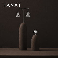 FANXI Hot sale Leather Coffee color Jewelry Combination Set