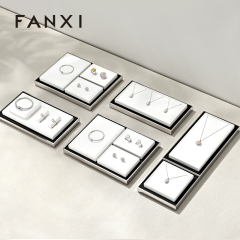 FANXI Wholesale Leather White Jewelry Display