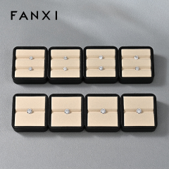 FANXI New arrival Beige Microfiber Jewelry display tray
