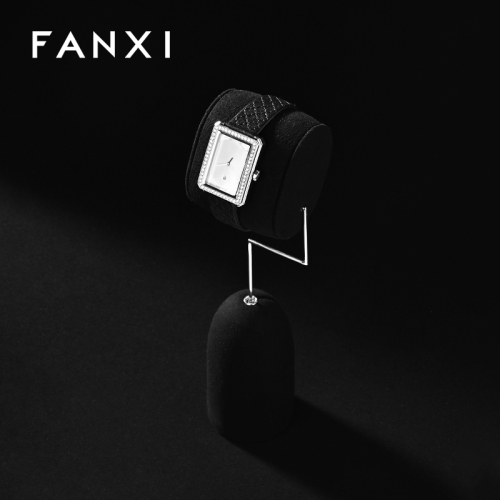 FANXI New arrival Black Microfiber Jewelry display set