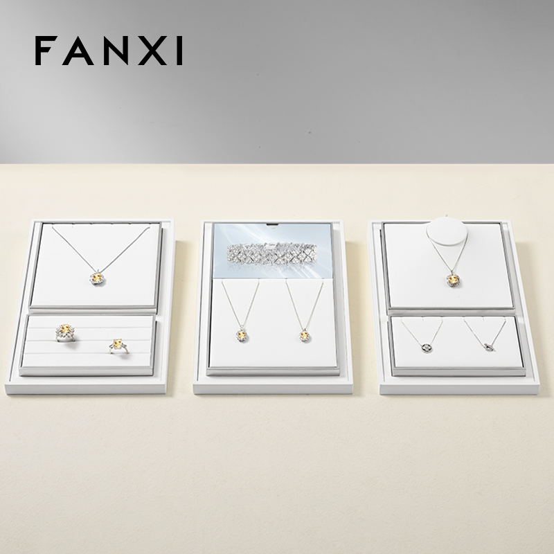 FANXI Fashion White metal Jewelry display set series