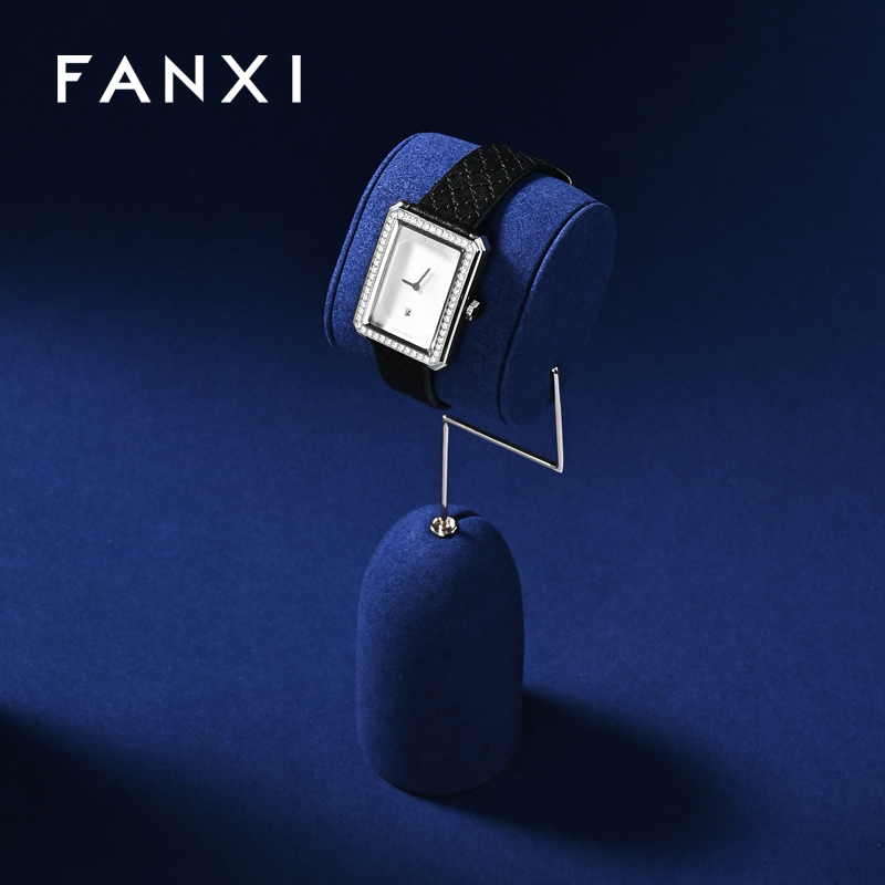 FANXI Wholesale Blue Microfiber Jewelry display set