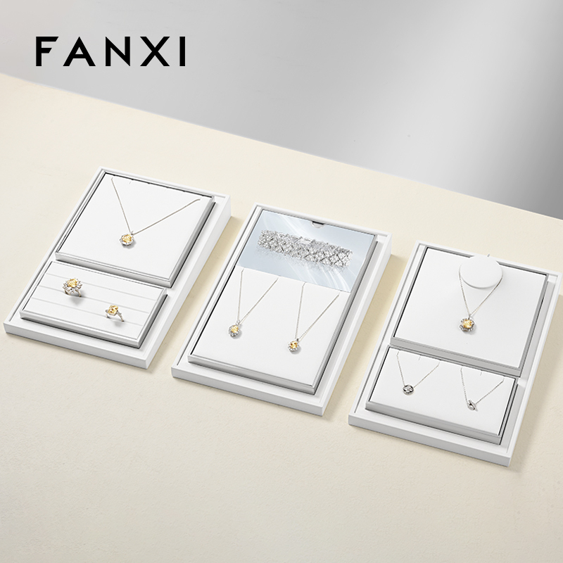 FANXI Fashion White metal Jewelry display set series