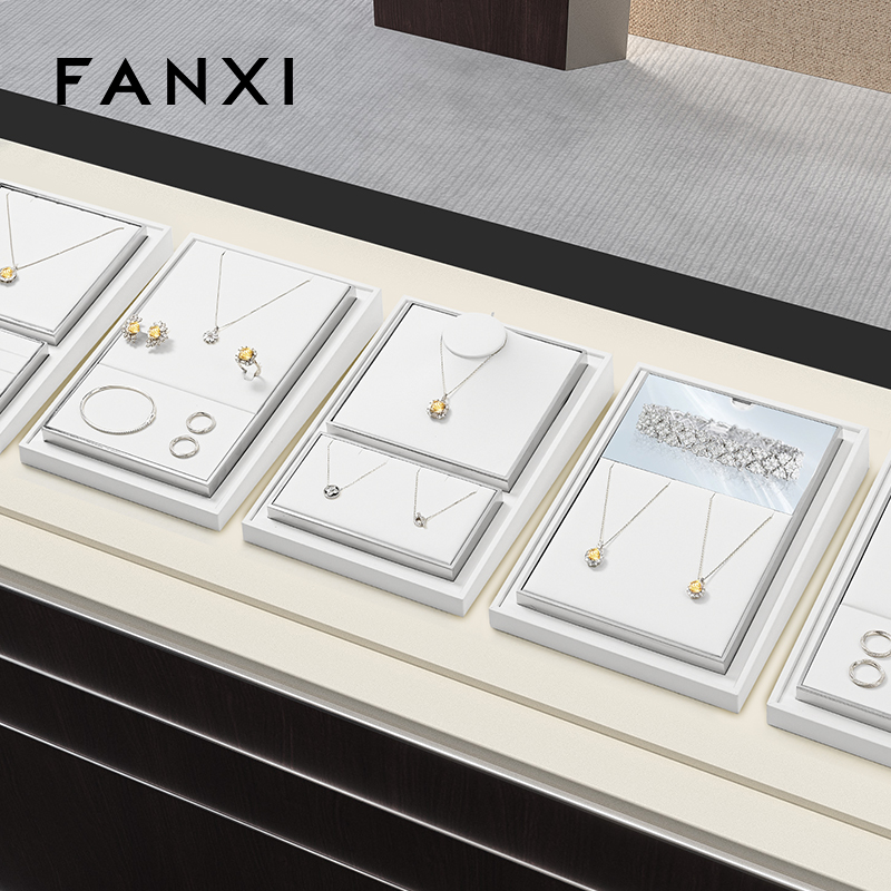 FANXI Fashion White metal Jewelry display set series