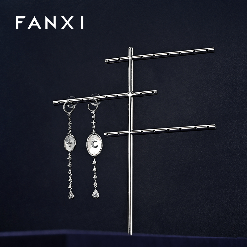 FANXI Hot sale dark gray PU leather Jewelry case