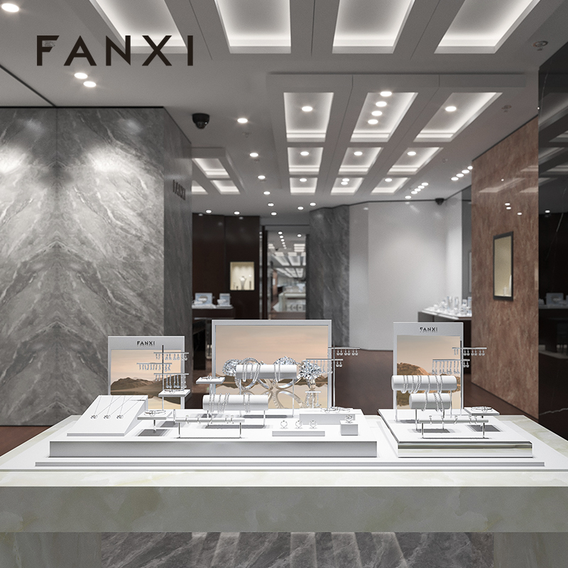 FANXI Wholesale metal leather Jewelry display set series