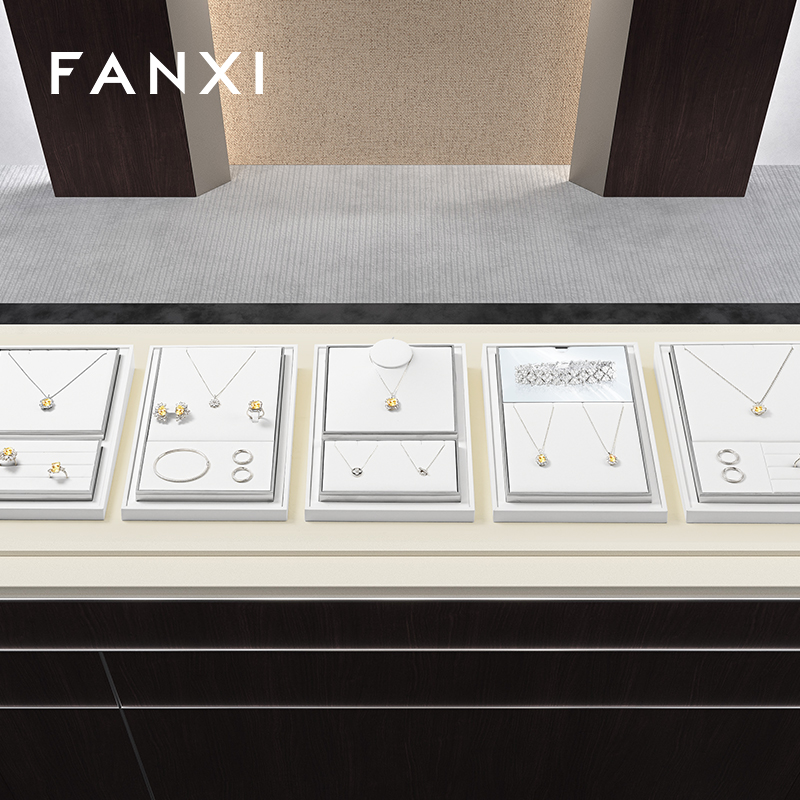 FANXI Fashion White metal Jewelry display set series