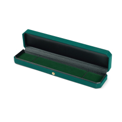 FANXI Custom green velvet leather long chain box