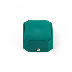 FANXI Custom green velvet leather Jewelry box
