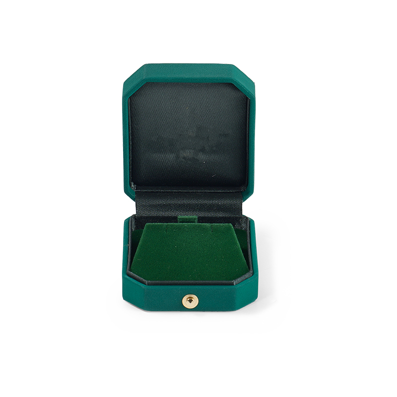 FANXI Custom green velvet leather Jewelry box