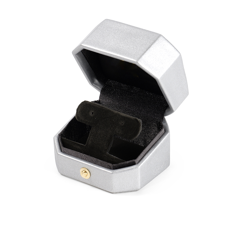 FANXI Custom silvery velvet leather earring box
