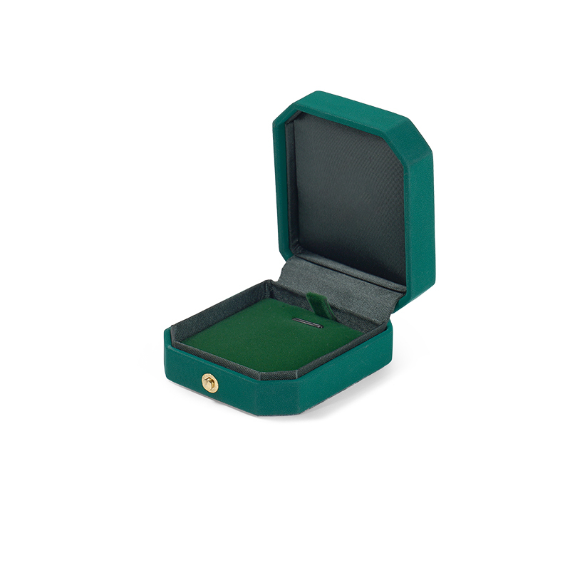 FANXI Custom green velvet leather pendant box