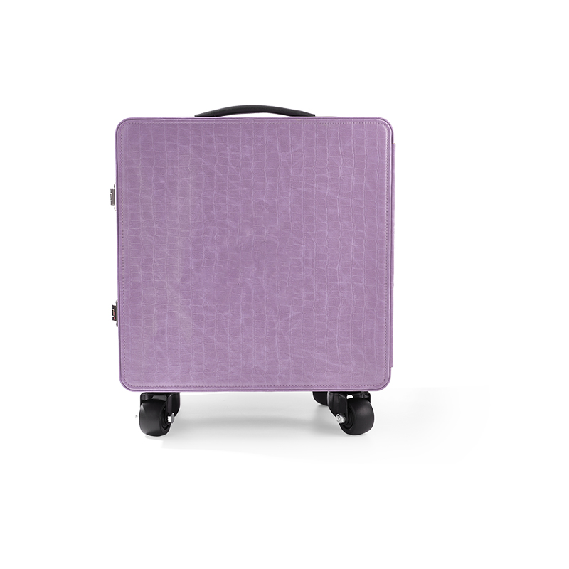 FANXI Custom lilac colour velvet leather draw bar box