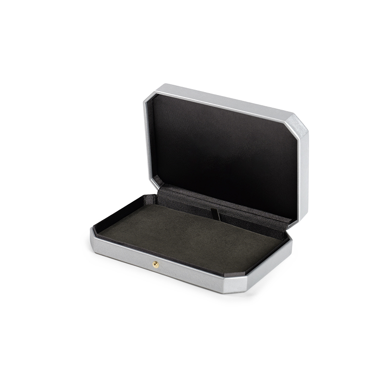 FANXI Custom silvery velvet leather big necklace box