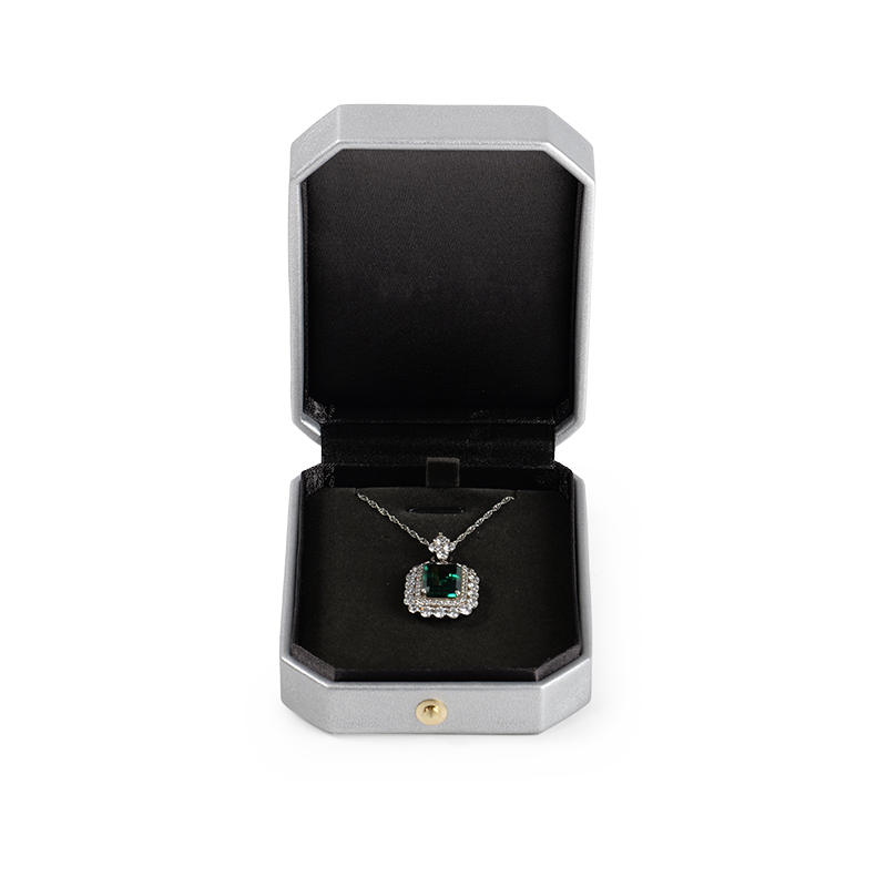 FANXI Custom silvery velvet leather pendant box