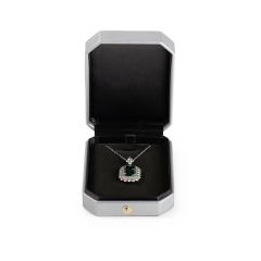 FANXI Custom silvery velvet leather pendant box