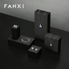 FANXI Wholesale Black Leather Jewelry Display