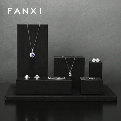 FANXI Wholesale Black Leather Jewelry Display