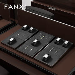 FANXI Factory Gray Microfiber Jewelry display set