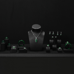 FANXI Hot sale black silk Jewelry Combination Set