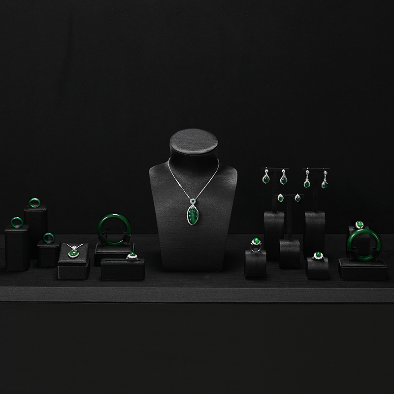 FANXI Hot sale black silk Jewelry Combination Set