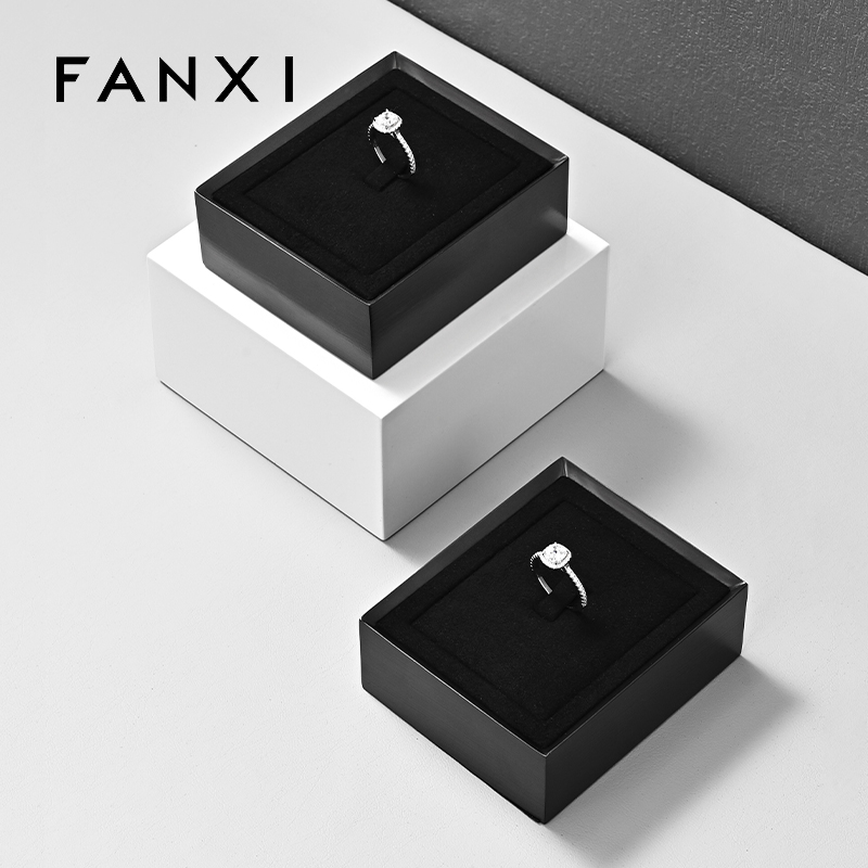 FANXI High quality Black Microfiber Jewelry Display tray