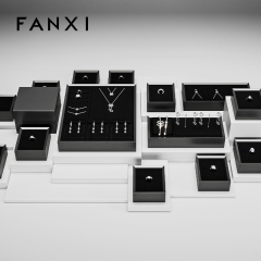 FANXI High quality Black Microfiber Jewelry Display tray