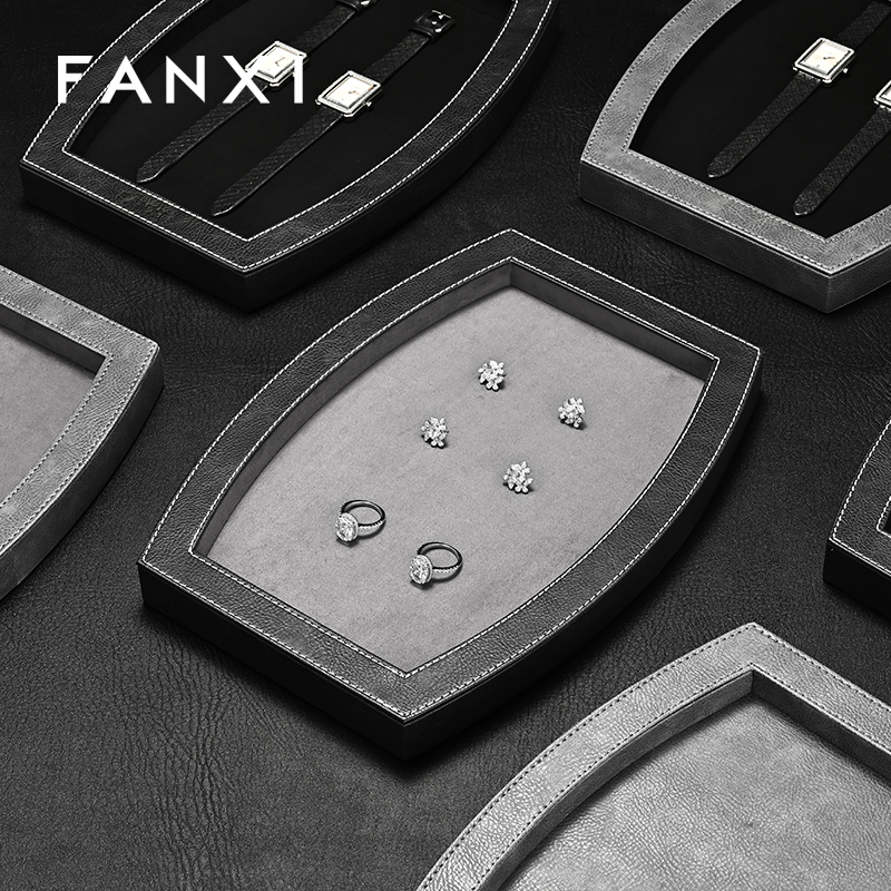 FANXI Luxury specific velvet Jewelry Display Plate