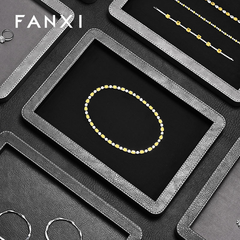 FANXI Fashion specific velvet Jewelry Display Plate