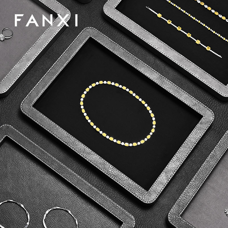 FANXI Fashion specific velvet Jewelry Display Plate